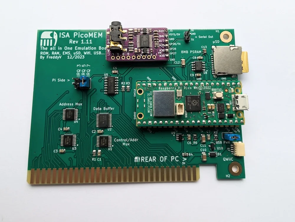 AdLib Module for the PicoMEM ISA Expansion Card