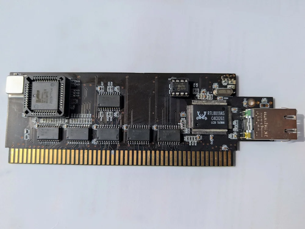 Fully Assembed Black Network card for Denise