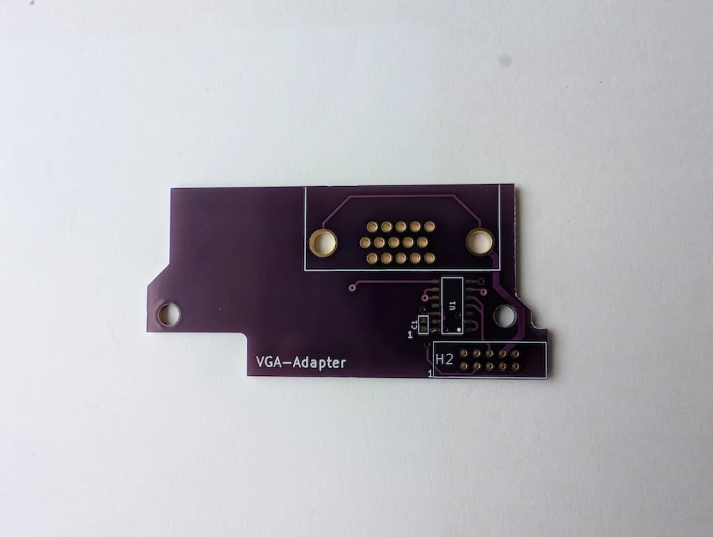 VGA Adapter PCB for Denise to get RGB out to a VGA socket for 15Khz monitors